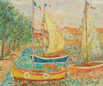 Lucia Fortuny (b. 1937), "Port de Plaisance," 1972