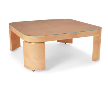 A Contemporary lacquered coffee table