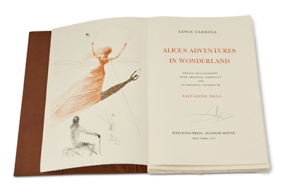 Lewis Carroll and Salvador Dali (1832-1898 and 1904-1989), "Alice's Adventures in Wonderland," 1969