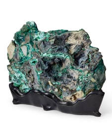 A malachite and chrysocolla mineral specimen