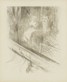 After Henri de Toulouse-Lautrec (1864-1901), "Le Baron Moise - La Loge" plate one from Georges