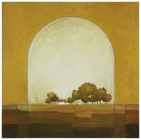 Fred Rodger (b. 1952), House in a landscape