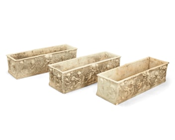 Three Neoclassical-style Italian terracotta planters