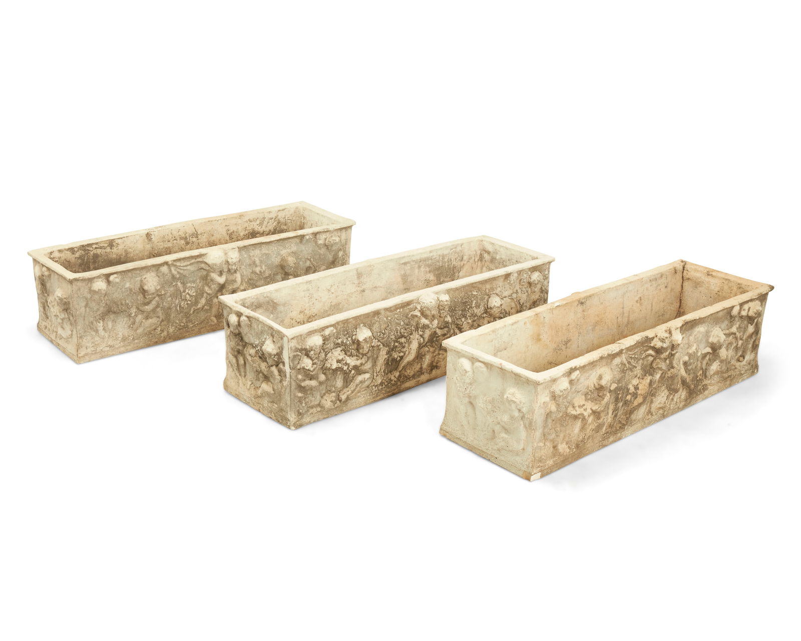 Three Neoclassical-style Italian terracotta planters (1 of 8)