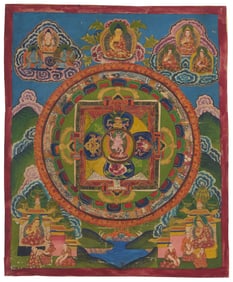 A Tibetan thangka
