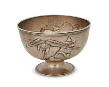 A Yok Sang Chinese Export silver compote