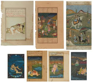 A group of seven Indian miniatures