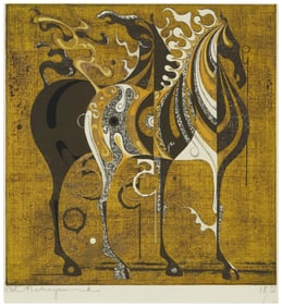 Tadashi Nakayama (1927-2014), Two horses, 1968