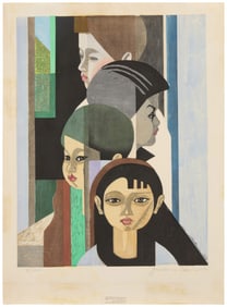 Jun'ichiro Sekino (1914-1988), "My Family," 1956