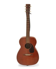 A Martin 00-17 acoustic guitar