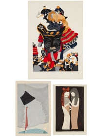 Group of Three Japanese Woodblock Prints
