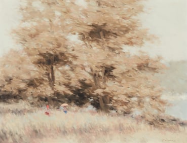 Andre Gisson (1921-2003), Children in a field