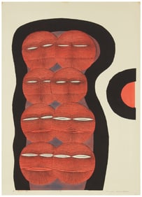 Tomio Kinoshita (1923-2014), "Kuro ni kakomarete," 1972