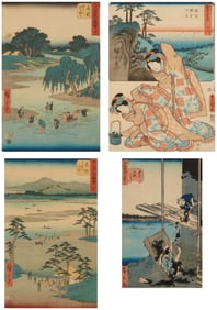 Four Japanese woodcuts