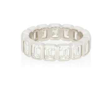 A Platinum and Diamond Eternity Band