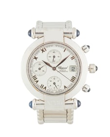 Chopard: An 18K White Gold "Imperiale" Chronograph Wristwatch