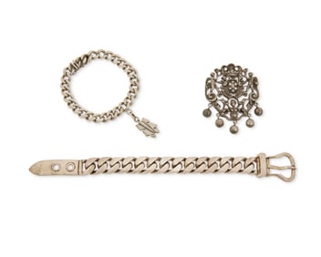 A Group of Silver Jewelry