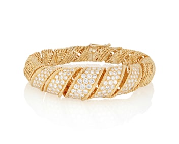 Tiffany & Co.: An 18K Gold and Diamond Bracelet