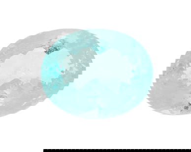 A Loose Paraiba Tourmaline: A Loose Paraiba TourmalineAn oval modified brilliant-cut weighing 2.88 caratsAccompanied by a AGL Report numbered #8091599, dated June 9, 2023, stating the Paraiba as natural Tourmaline of Brazil orig