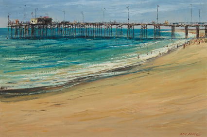 Ben Abril (1923-1995), "Newport - Balboa Pier"
