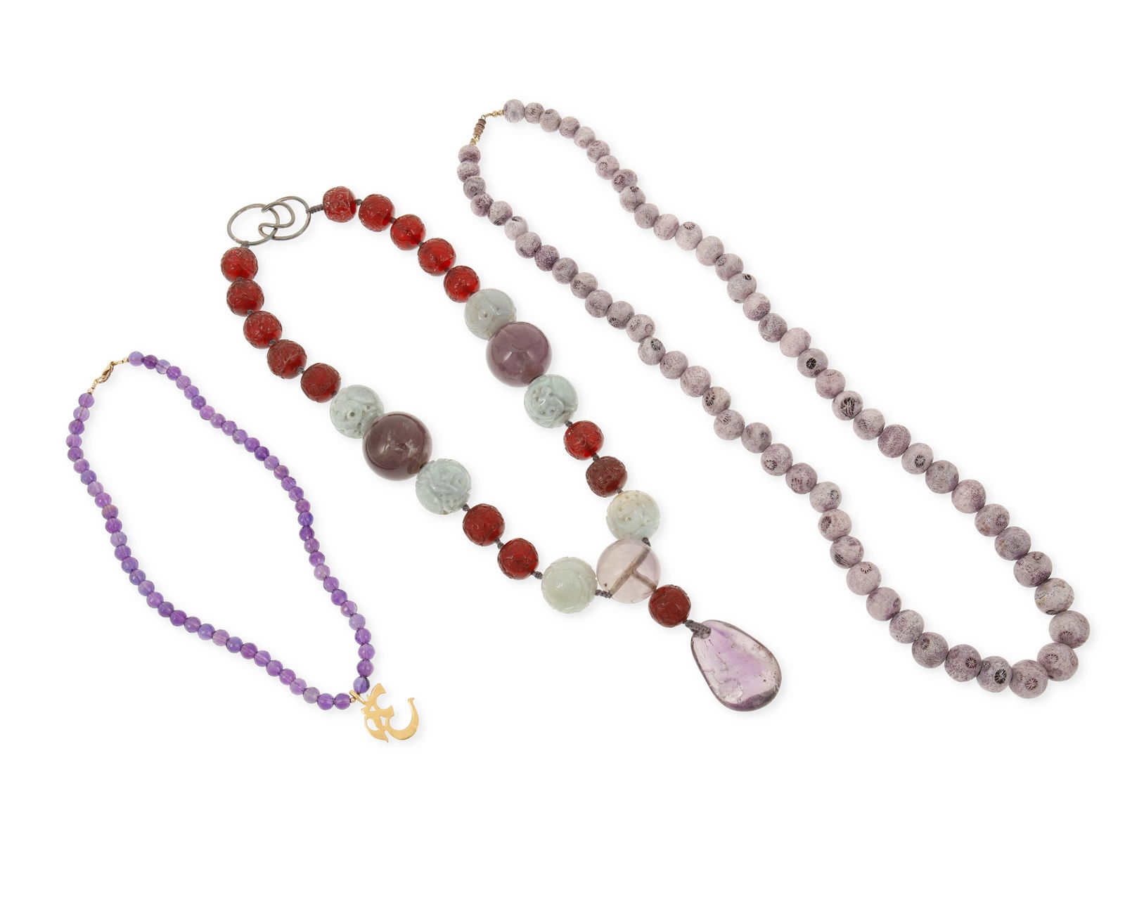 A Group of Gemstone Bead Necklaces (1 of 2)