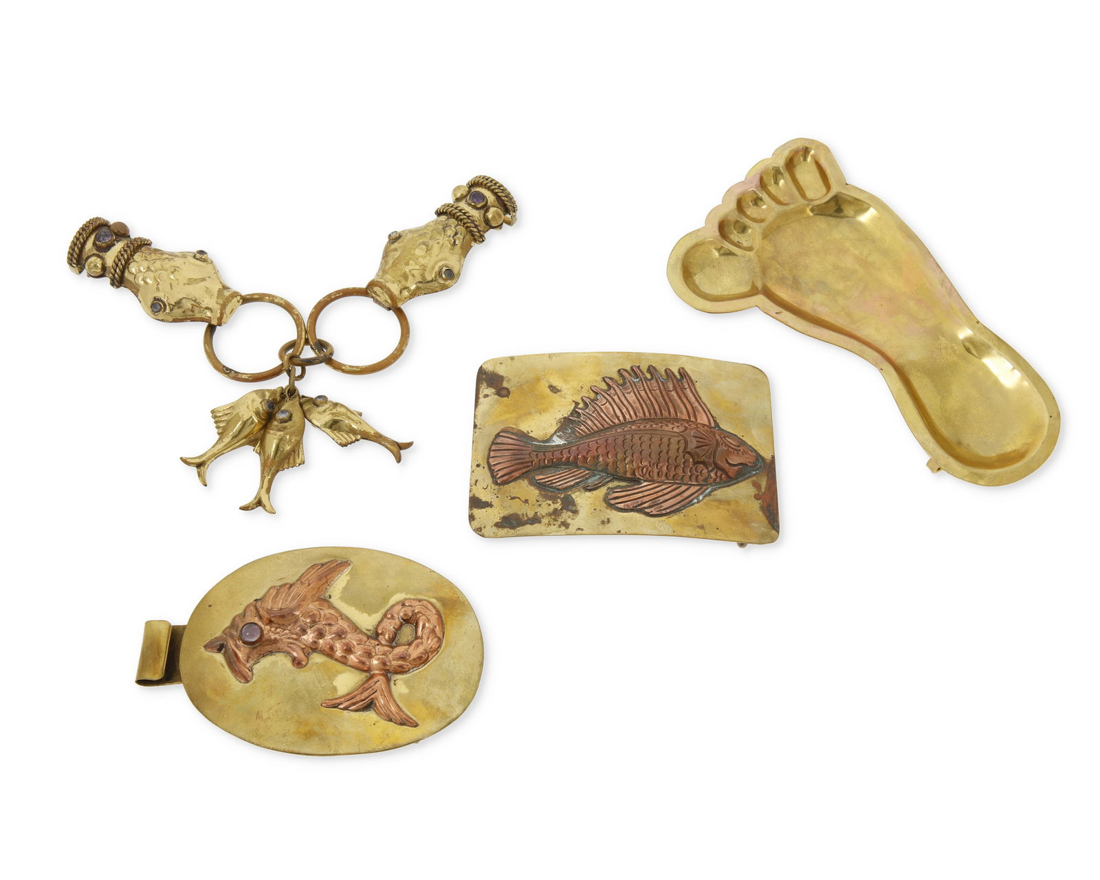 A Group of Mixed Metal Jewelry Including Hubert Harmon (1 of 2)