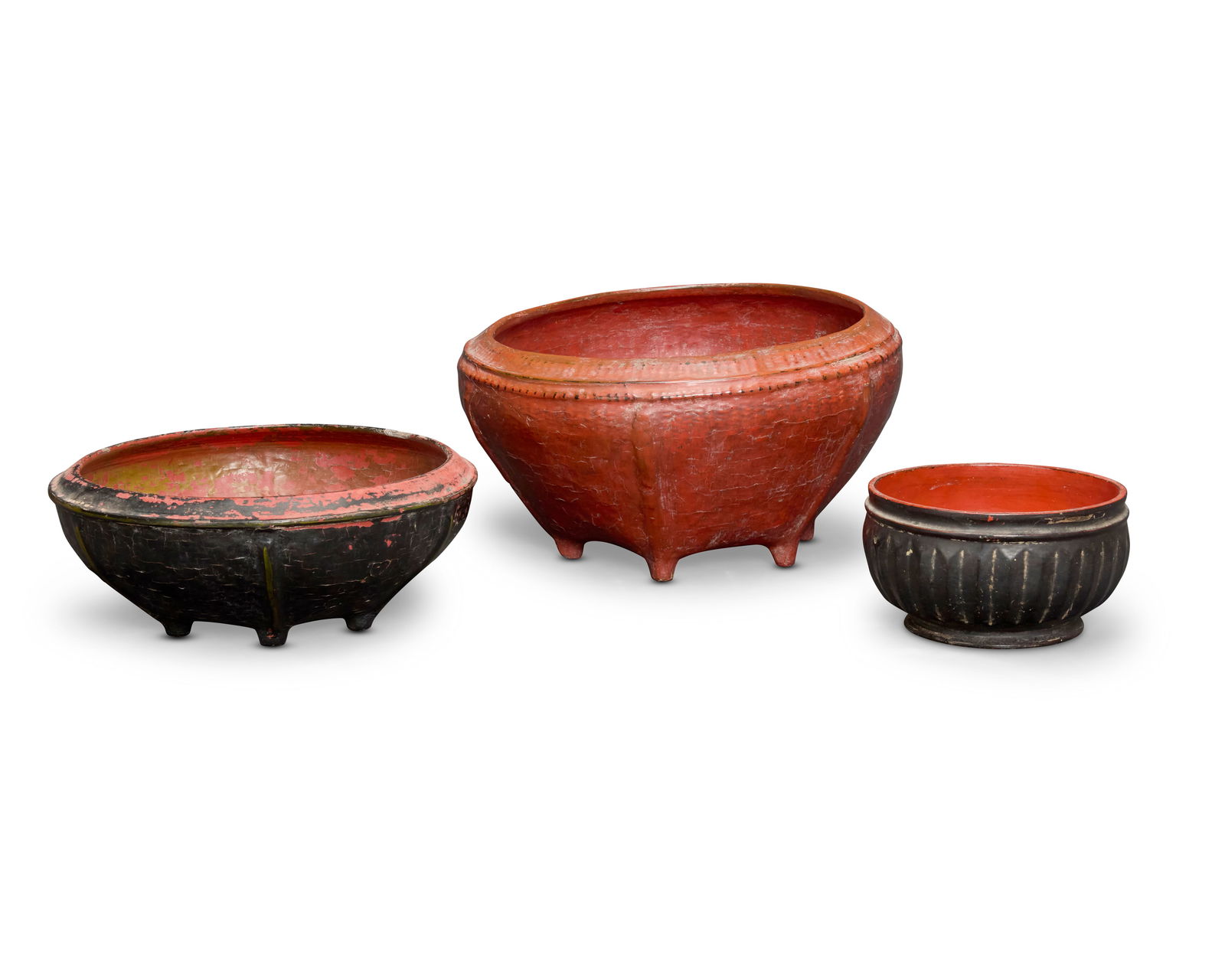 Three Burmese lacquerware baskets (1 of 5)