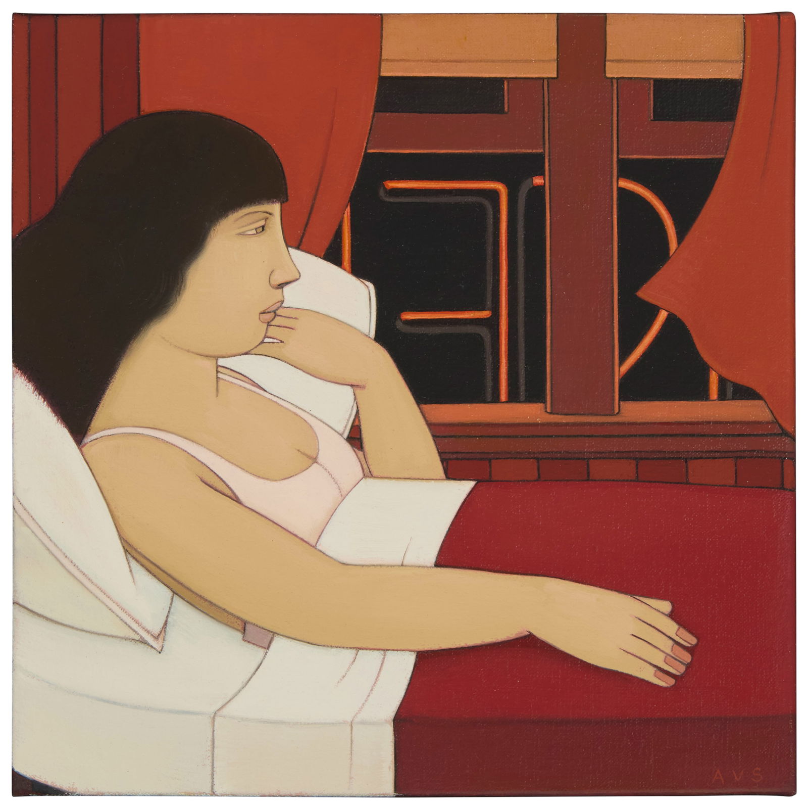 Andrew Stevovich (b. 1948), "Night Scene with Neon," 2003 (1 of 6)