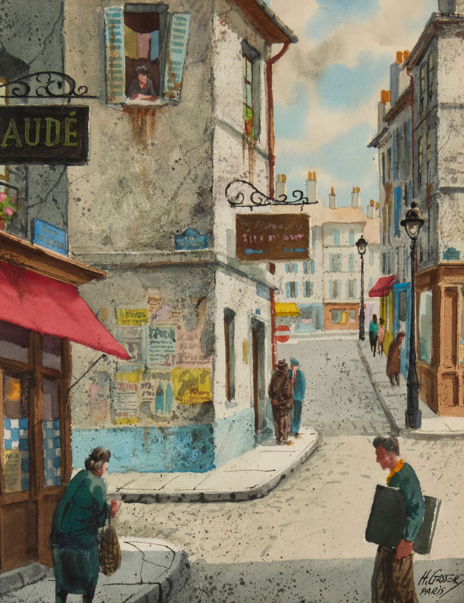 Henry Gasser (1909-1981), "The Art Student, Paris" (1 of 7)