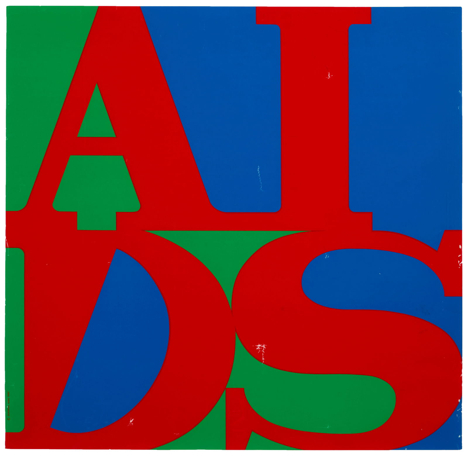 General Idea: General Idea"AIDS," 1987Screenprint in colors on wove paperFrom the edition of unknown sizeWith the printed copyright and date along the lower portion of the left edge: © GENERAL IDEA 1987I