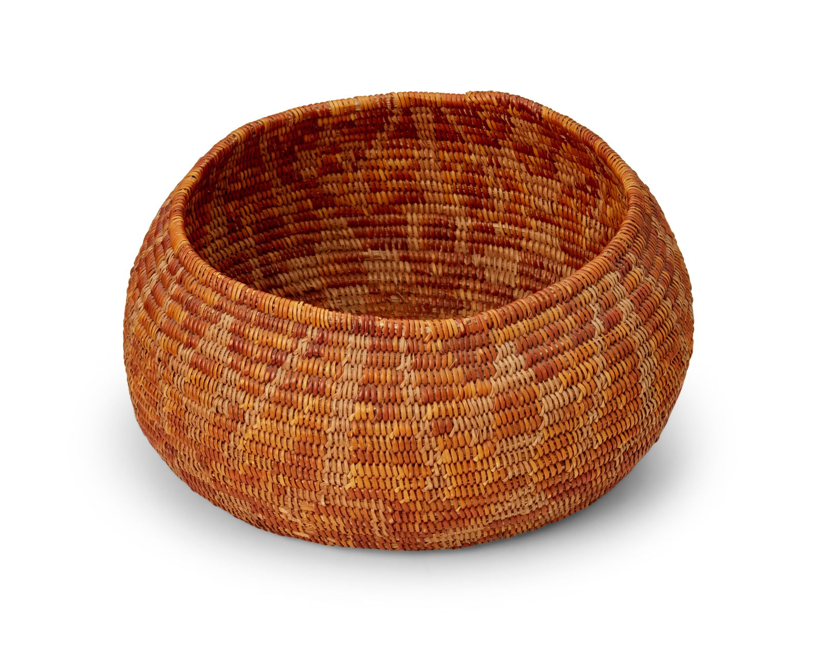 A polychrome California Mission basketry bowl (1 of 3)
