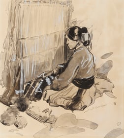 Gerald Cassidy (1879-1934), Navajo weaver