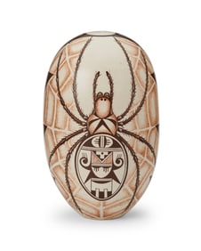 Burel Naha (b. 1944, Hopi-Tewa), A Hopi polychrome pottery seed pot, late 20th/21st century