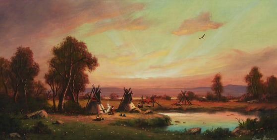 Heinie Hartwig (b. 1937), "Kiowa Sundown"