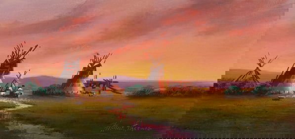Heinie Hartwig (b. 1937), "Prairie Sundown"