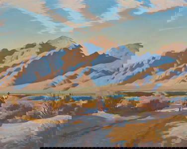 Maynard Dixon (1875-1946), "Road to the Mountains (Santa Catalina Range)," 1943