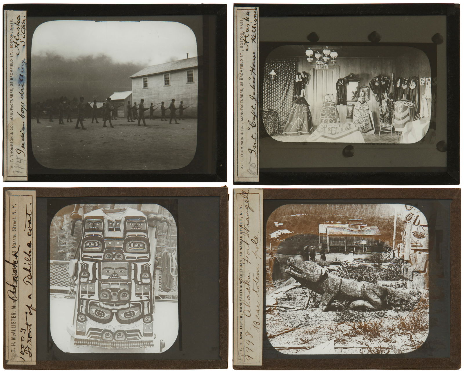 A group of magic lantern glass photo slides (1 of 20)