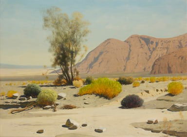 James Swinnerton (1875-1974), Smoke tree in a desert landscape