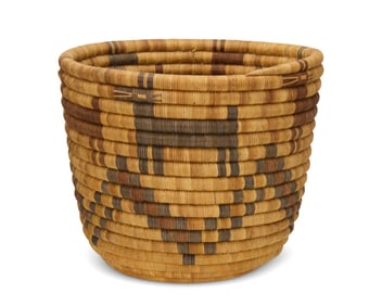 A polychrome Hopi pictorial basket
