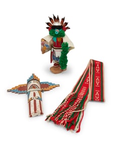A group of Hopi Pueblo items