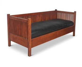 A Gustav Stickley settle, no. 291