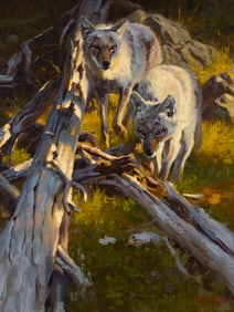 Dustin Van Wechel (b. 1974), "Hunting Buddies"