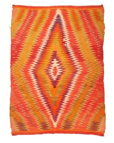 A large Navajo Germantown eyedazzler rug
