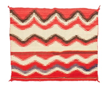 A Navajo saddle blanket