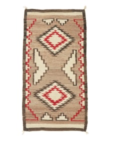 A Navajo double saddle blanket