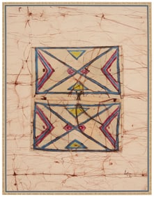 Attributed to Lynn Brown (b. 20th century), "Canvas Parfleche"