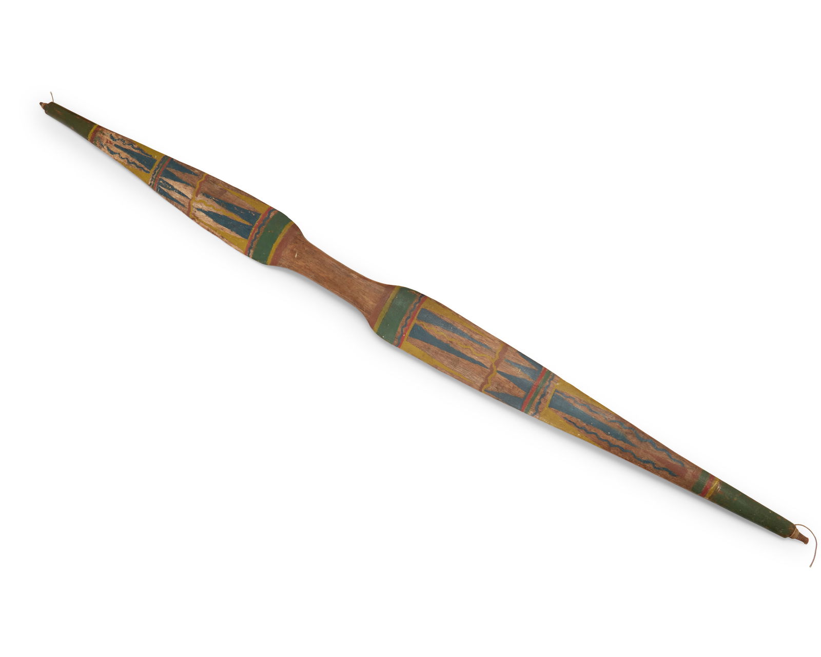A polychrome Modoc/Klamath painted bow (1 of 9)