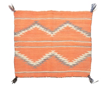 A Navajo transitional saddle blanket
