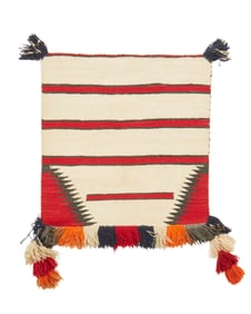 A Navajo "Sunday" saddle blanket