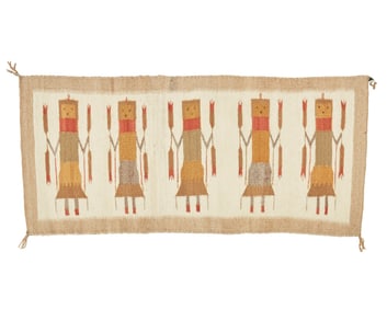 A Navajo Yei pictorial textile